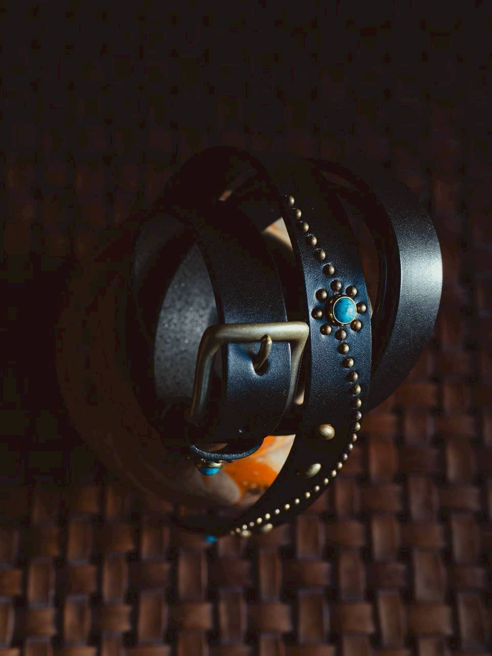 Nasngwam ナスングワム Studs Belt
