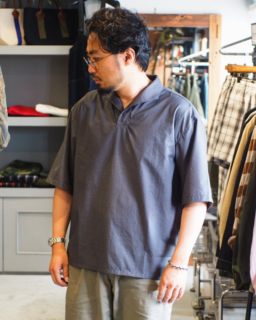 LAMOND LAWN SKIPPER  SHIRTS Charcoal