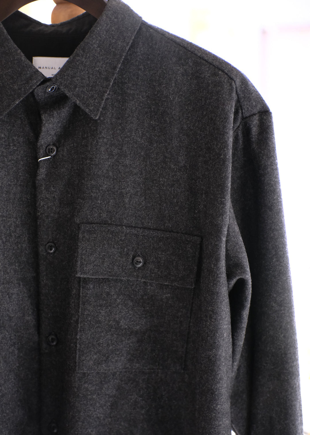 【PATHLOW】MANUAL ALPHABET WOOL R/C SHIRTS