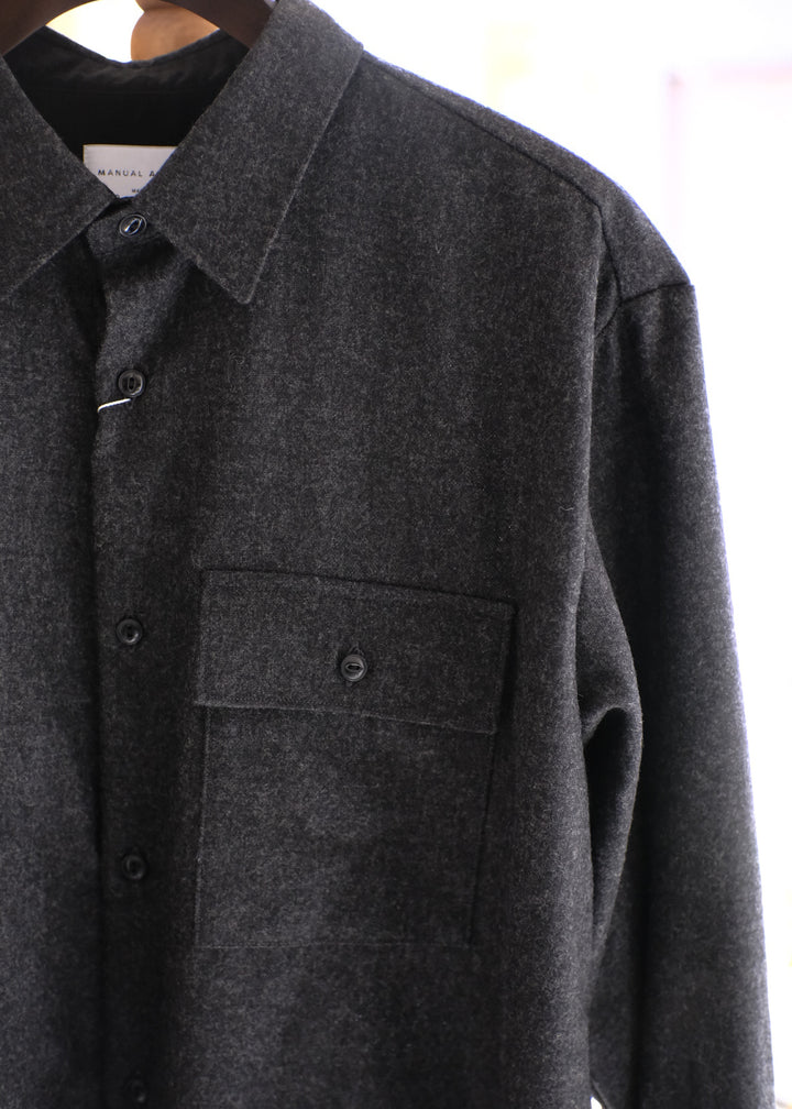 【PATHLOW】MANUAL ALPHABET WOOL R/C SHIRTS