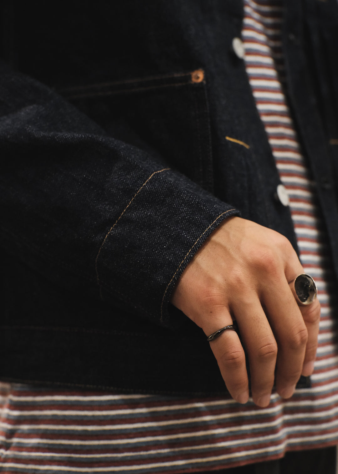 【PATHLOW】GENERAL THINGS Lot.7110 / 2 Pockets Solid Denim Jacket