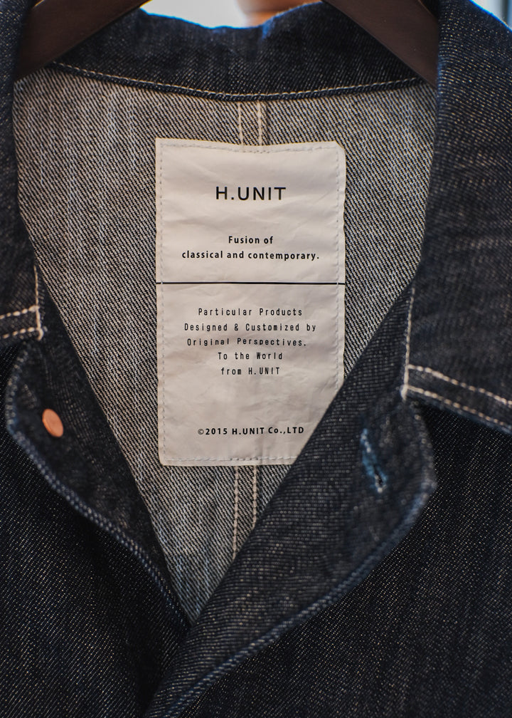 【PATHLOW】H.UNIT Denim coveralls (One wash)