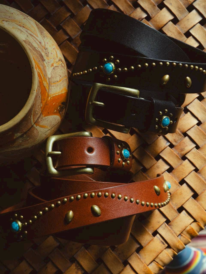 Nasngwam ナスングワム Studs Belt