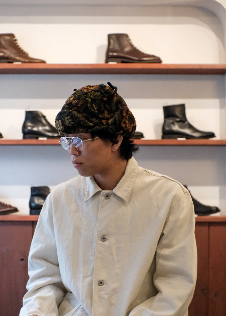 【PATHLOW】cableami FLOWER Print Fleece AVIATOR