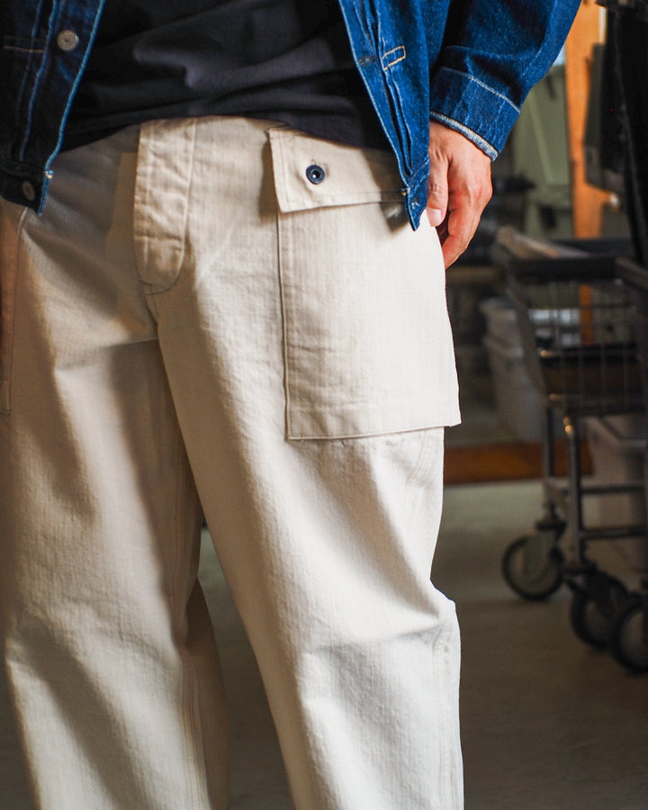 COLIMBO ZB-0211 TRENCH DIGGER USMC P-44 TROUSERS CIVILIAN WHITE