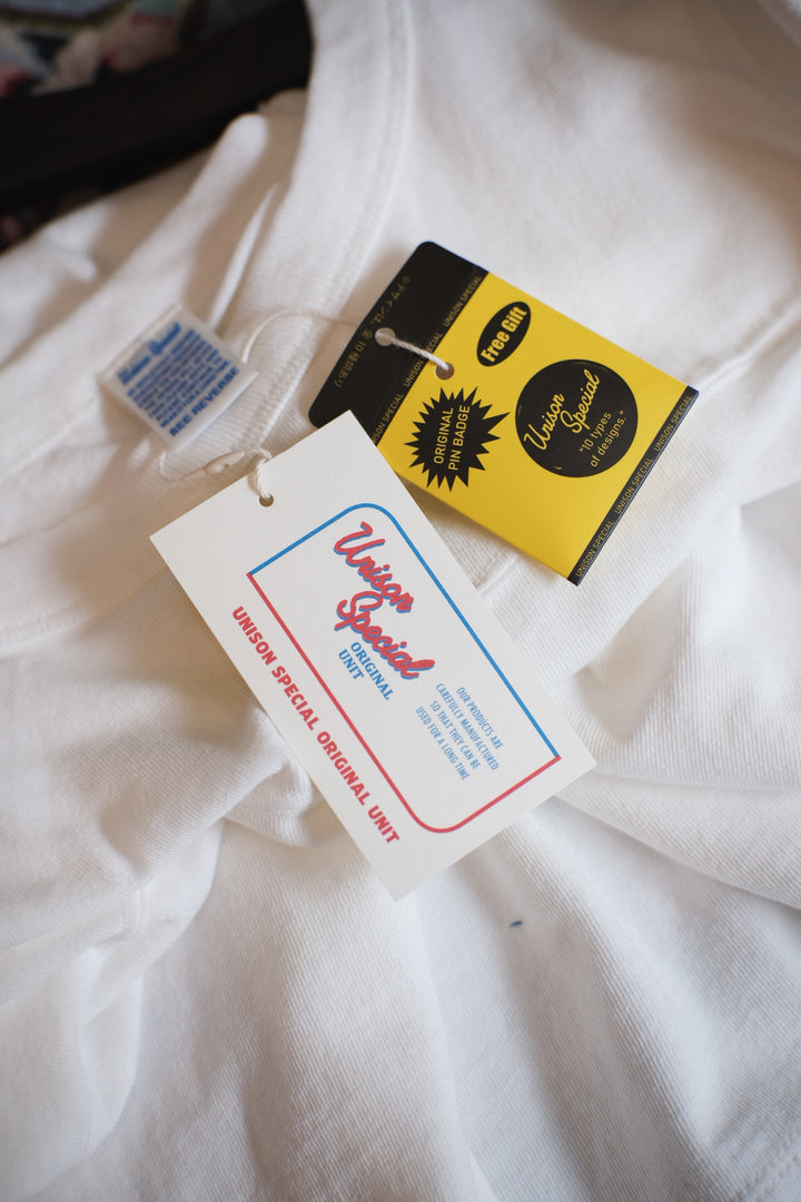【PATHLOW】Unison Special C/R FOOTBALL TEE WHITE