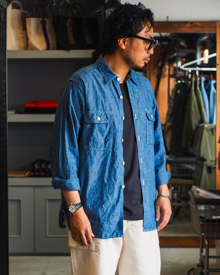WAREHOUSE Lot.3048 BIG YANK TYPE CHAMBRAY SHIRT