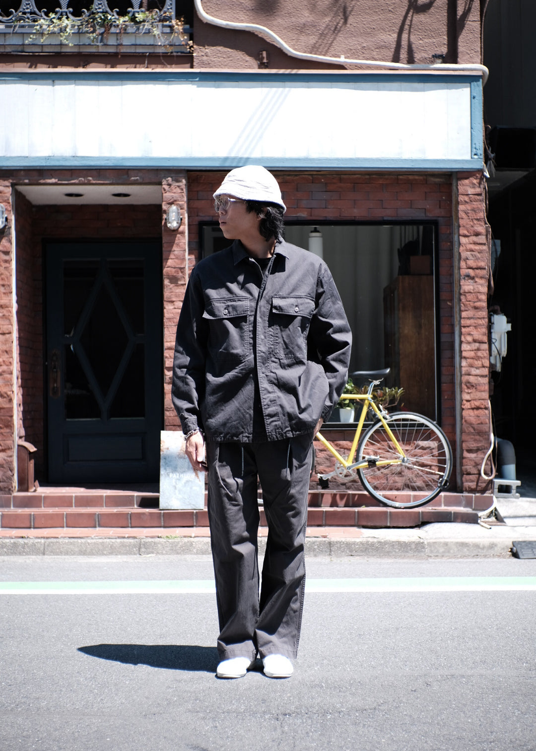 【PATHLOW】PERS PROJECTS パースプロジェクト NOMADIC JACKET FADED BLACK