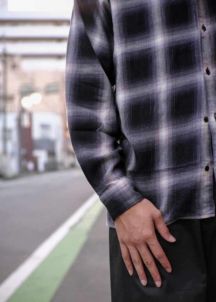 【PATHLOW】MANUAL ALPHABET OMBRE CHECK L/S SHIRTS