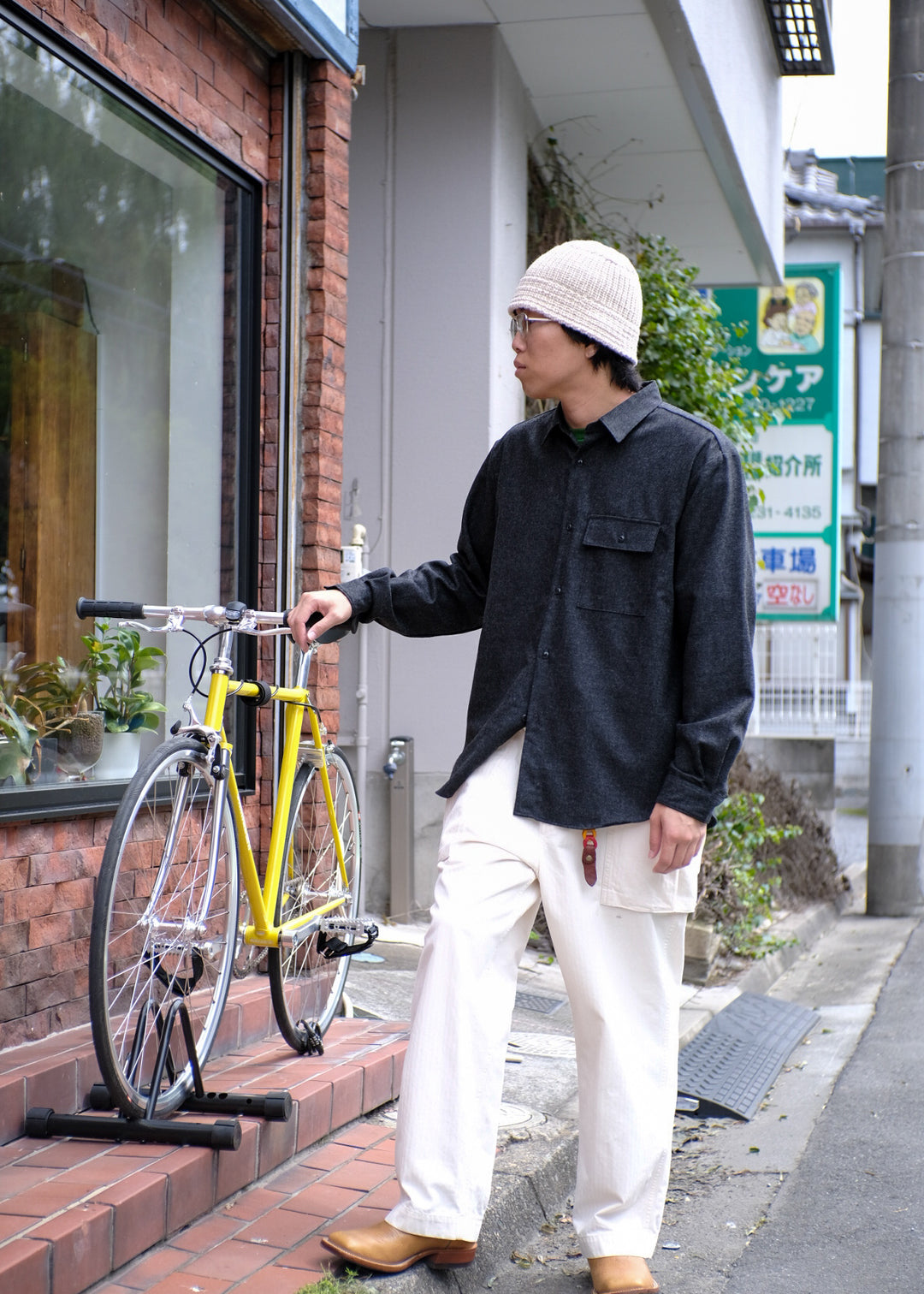【PATHLOW】MANUAL ALPHABET WOOL R/C SHIRTS