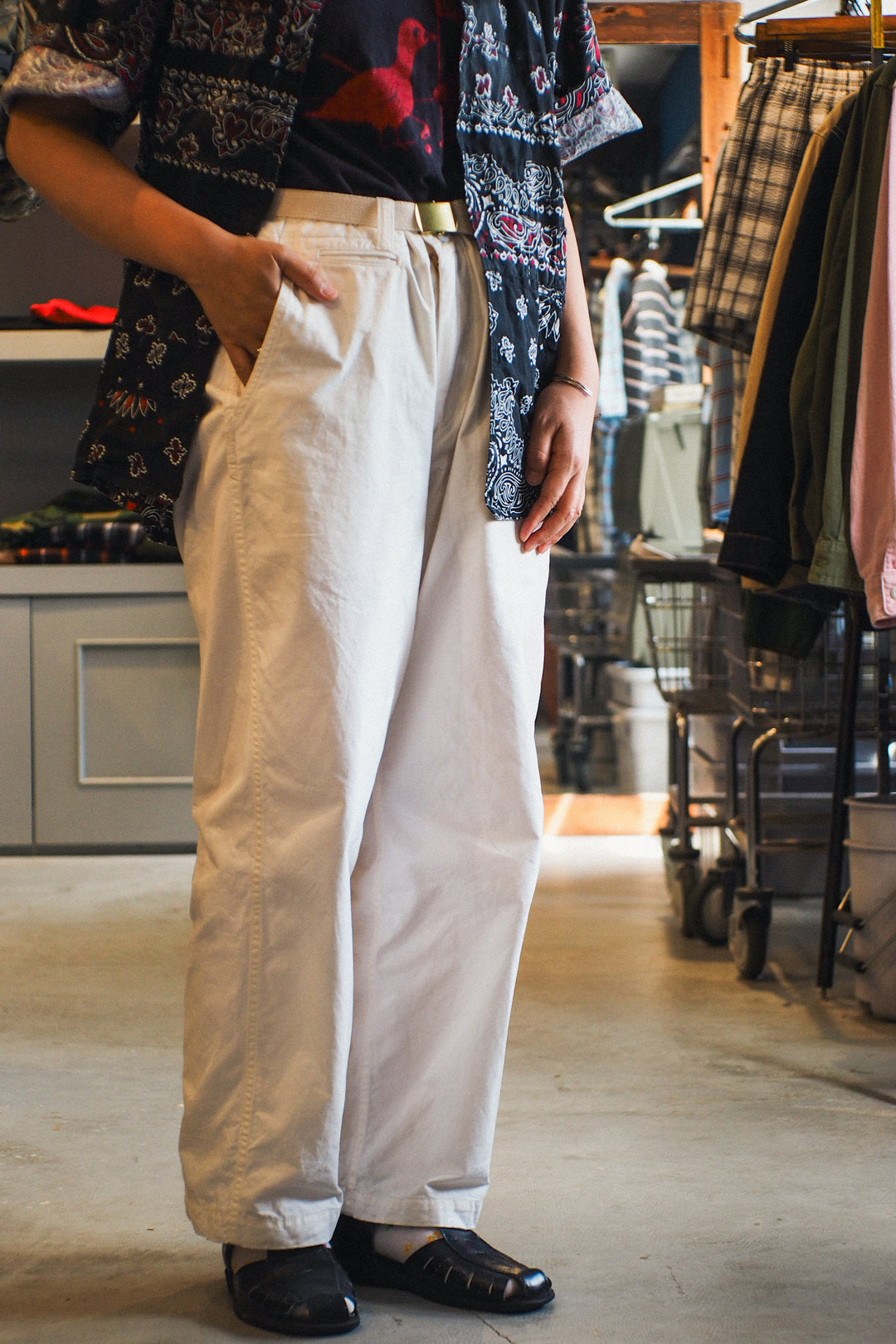 MASTER&amp;CO MC076 CHINO LONG TROUSERS White