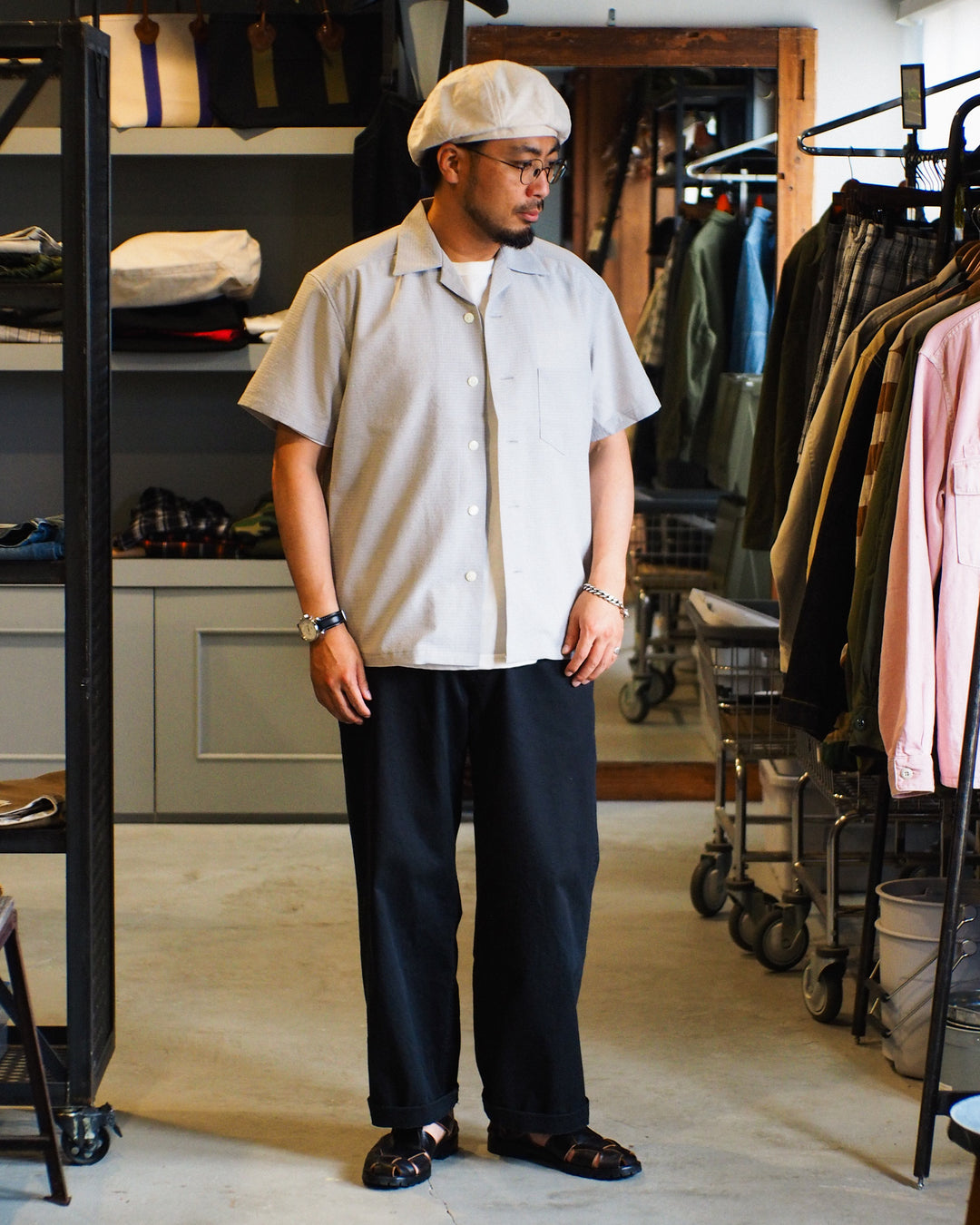 TROPHY CLOTHING "MONOCHROME" Utility S/S Shirt / TR26SS-411 White