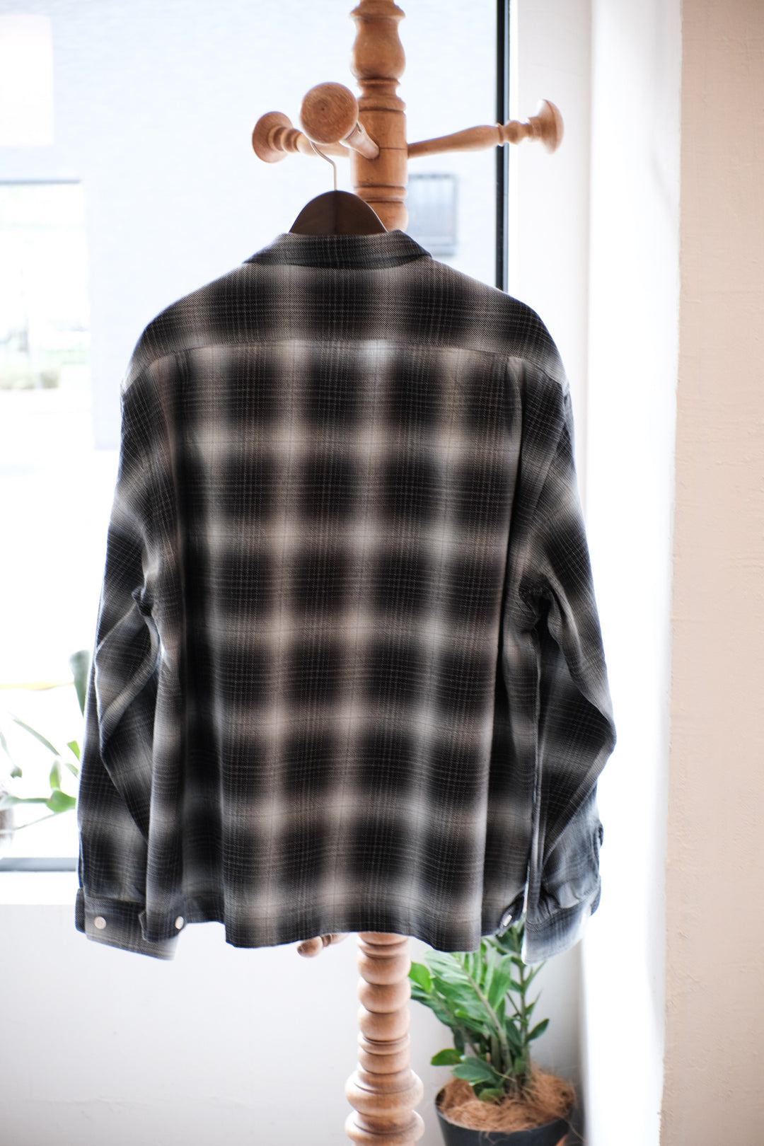 【PATHLOW】H.UNIT エイチ ユニット Indigo check shirt BLACK