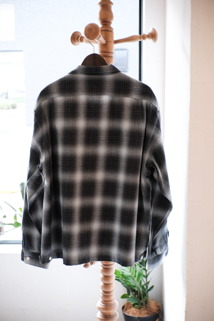 【PATHLOW】H.UNIT エイチ ユニット Indigo check shirt BLACK