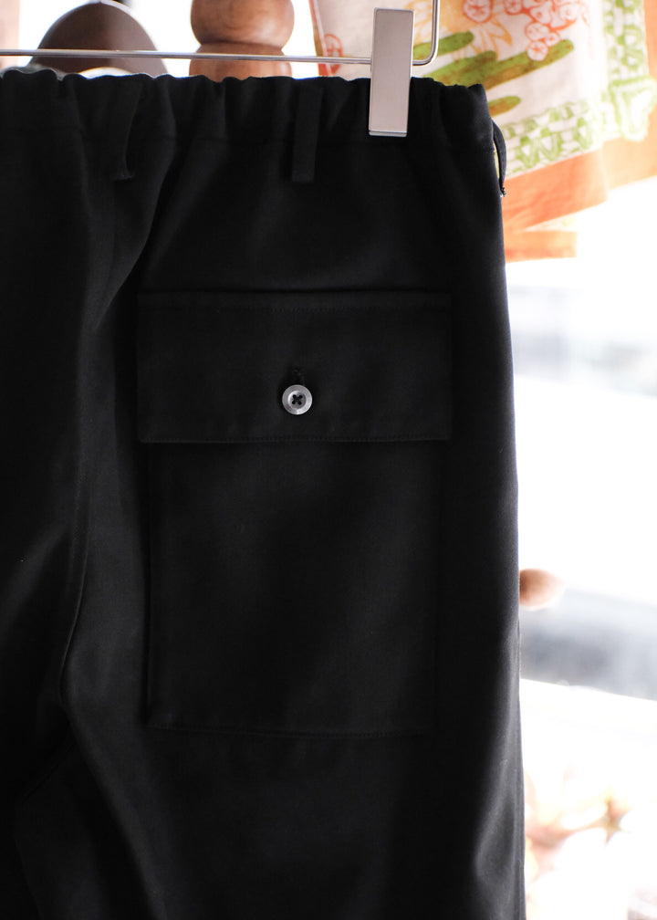 【PATHLOW】PERS PROJECTS パースプロジェクト JENS 2TUCK WIDE TROUSERS BLACK