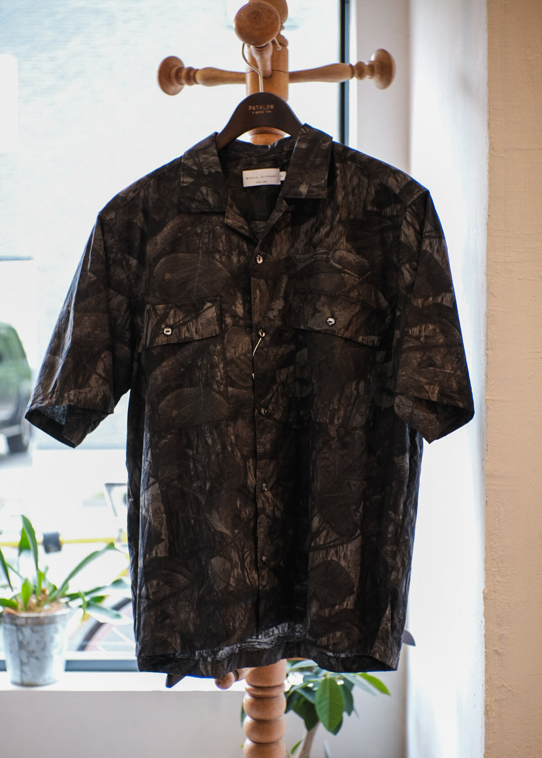 【PATHLOW】MANUAL ALPHABET REAL-TREE CAMO S/S SHIRTS CHARCOAR