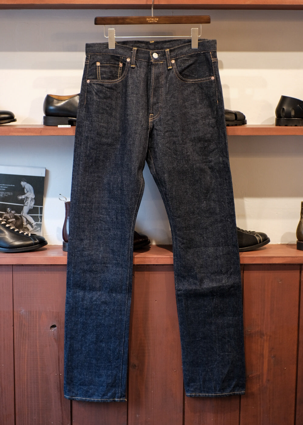 【PATHLOW】GENERAL THINGS Lot.110 / Button fly Jeans Line 1 Straight