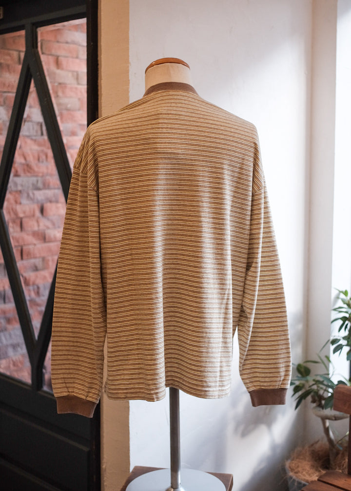 【PATHLOW】Unison Special GIANT AGED BORDER L/S TEE YELLOW