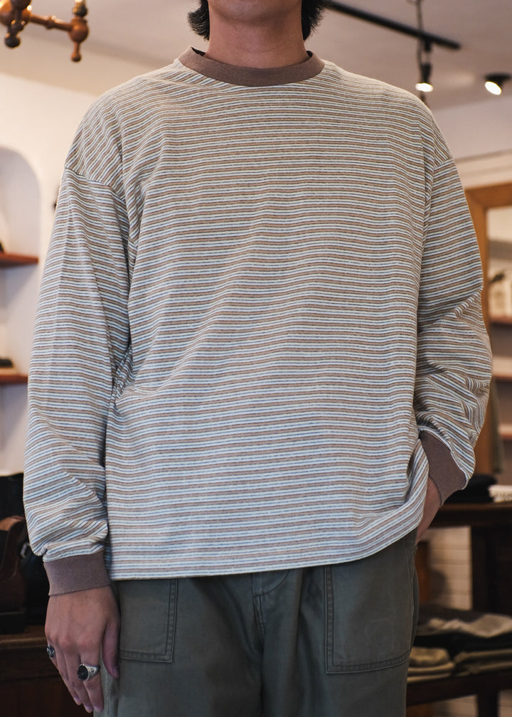 【PATHLOW】Unison Special GIANT AGED BORDER L/S TEE YELLOW