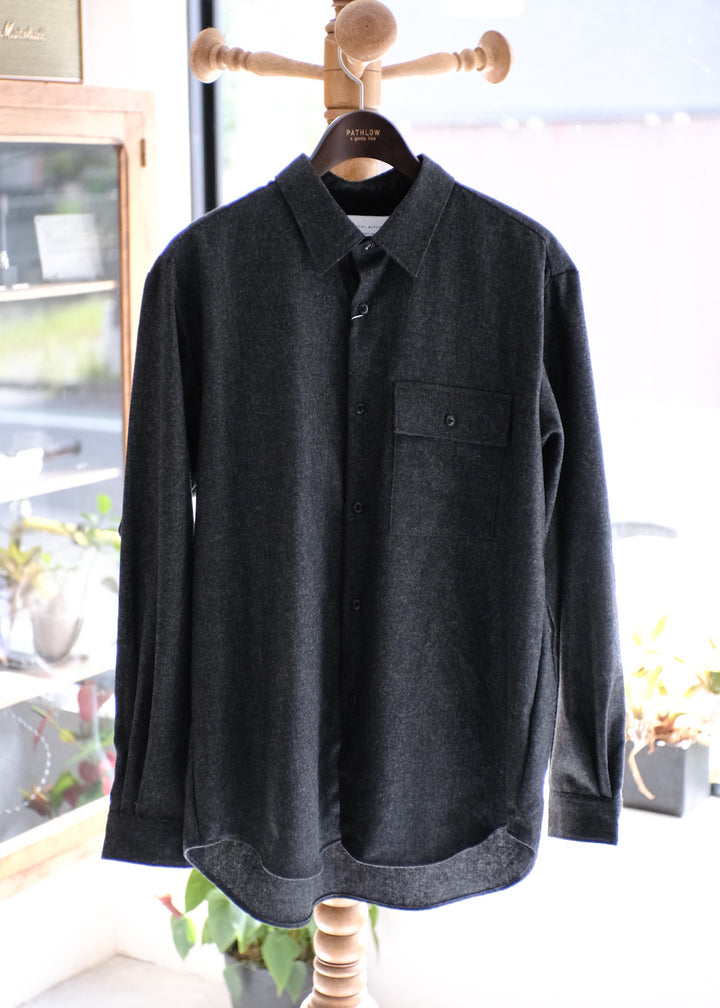 【PATHLOW】MANUAL ALPHABET WOOL R/C SHIRTS