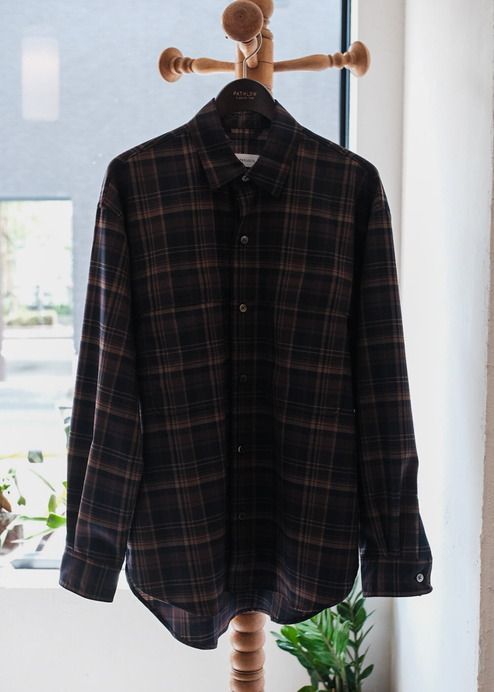 【PATHLOW】PERS PROJECTS パースプロジェクト ANDRWEW L/S SHIRTS “check”