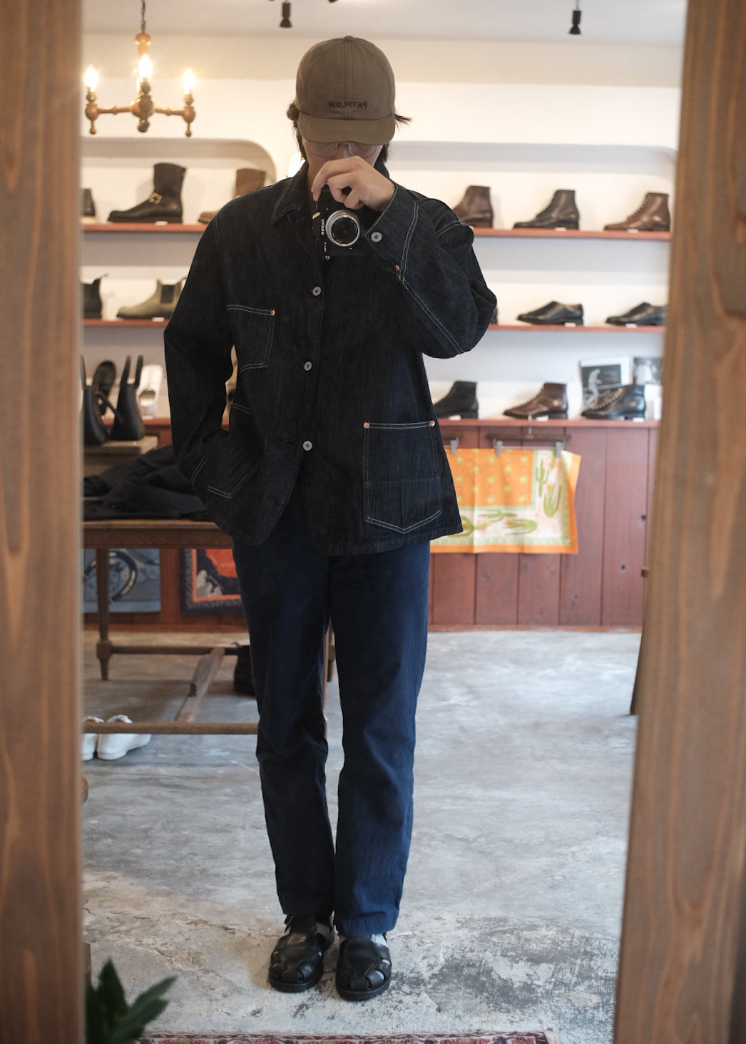 【PATHLOW】H.UNIT Denim coveralls (One wash)