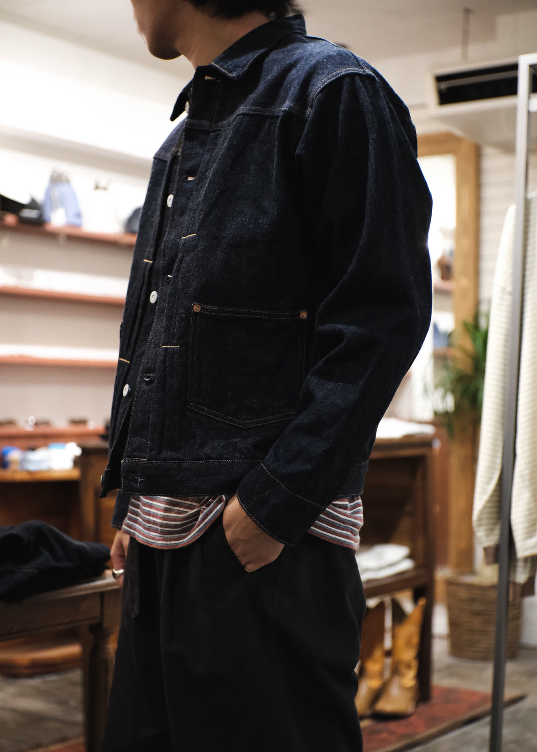 【PATHLOW】GENERAL THINGS Lot.7110 / 2 Pockets Solid Denim Jacket