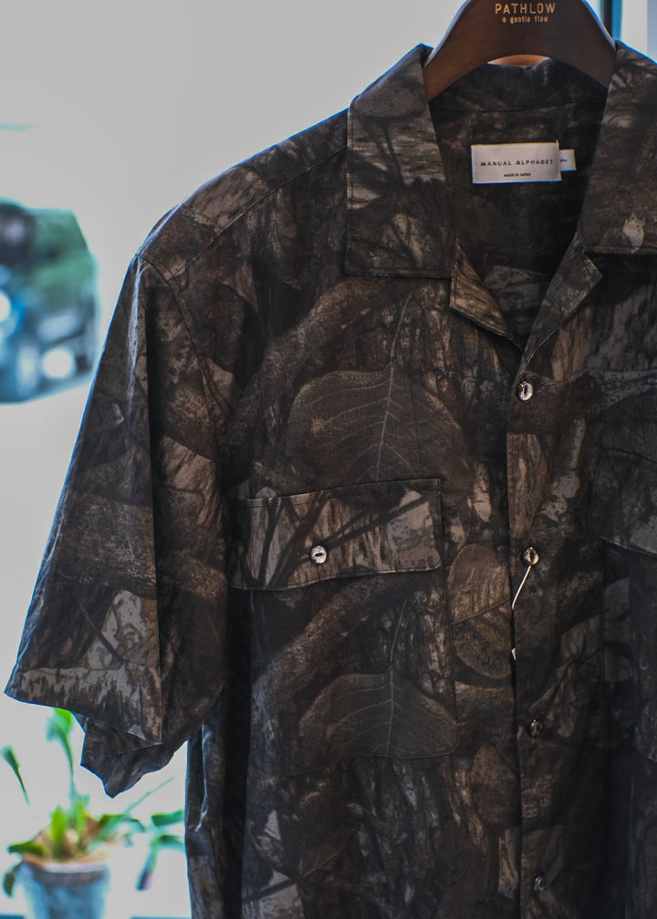 【PATHLOW】MANUAL ALPHABET REAL-TREE CAMO S/S SHIRTS CHARCOAR