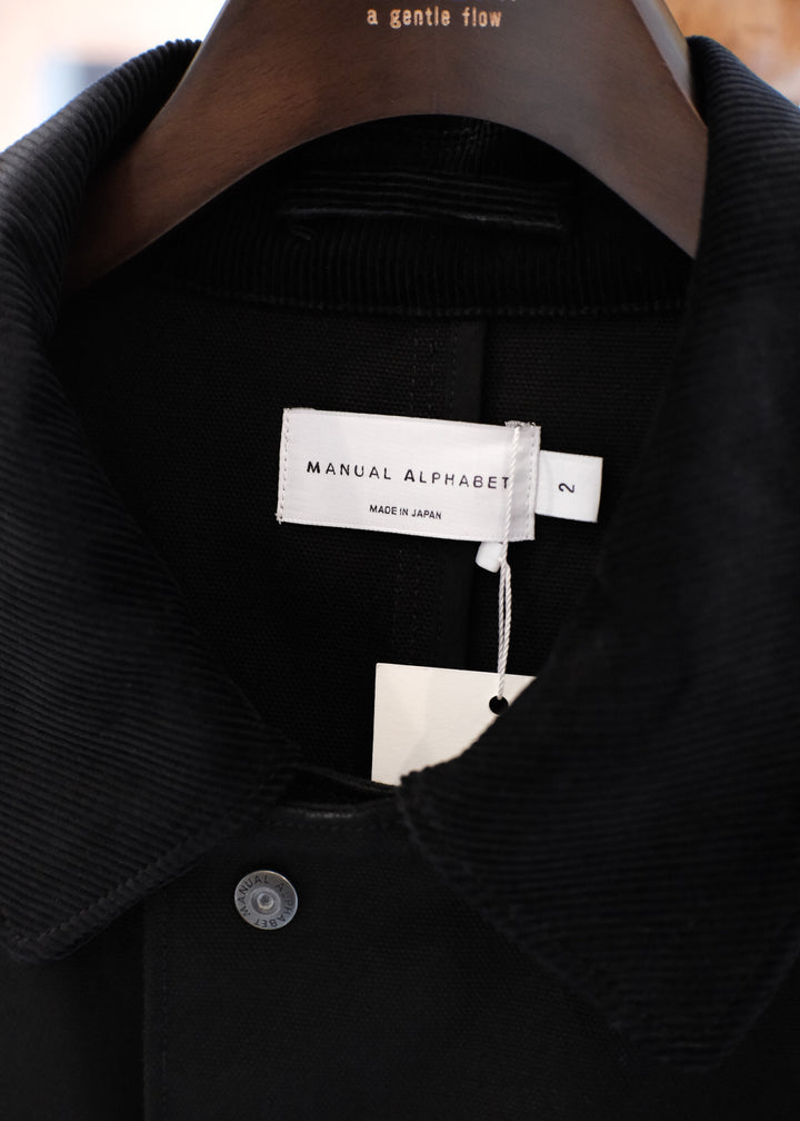 【PATHLOW】MANUAL ALPHABETCOTTON CANVAS WORK JACKET BLACK