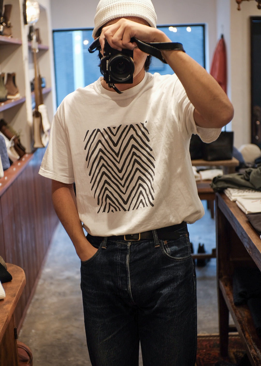 【PATHLOW】PATHLOW LOGO print TEE WHITE