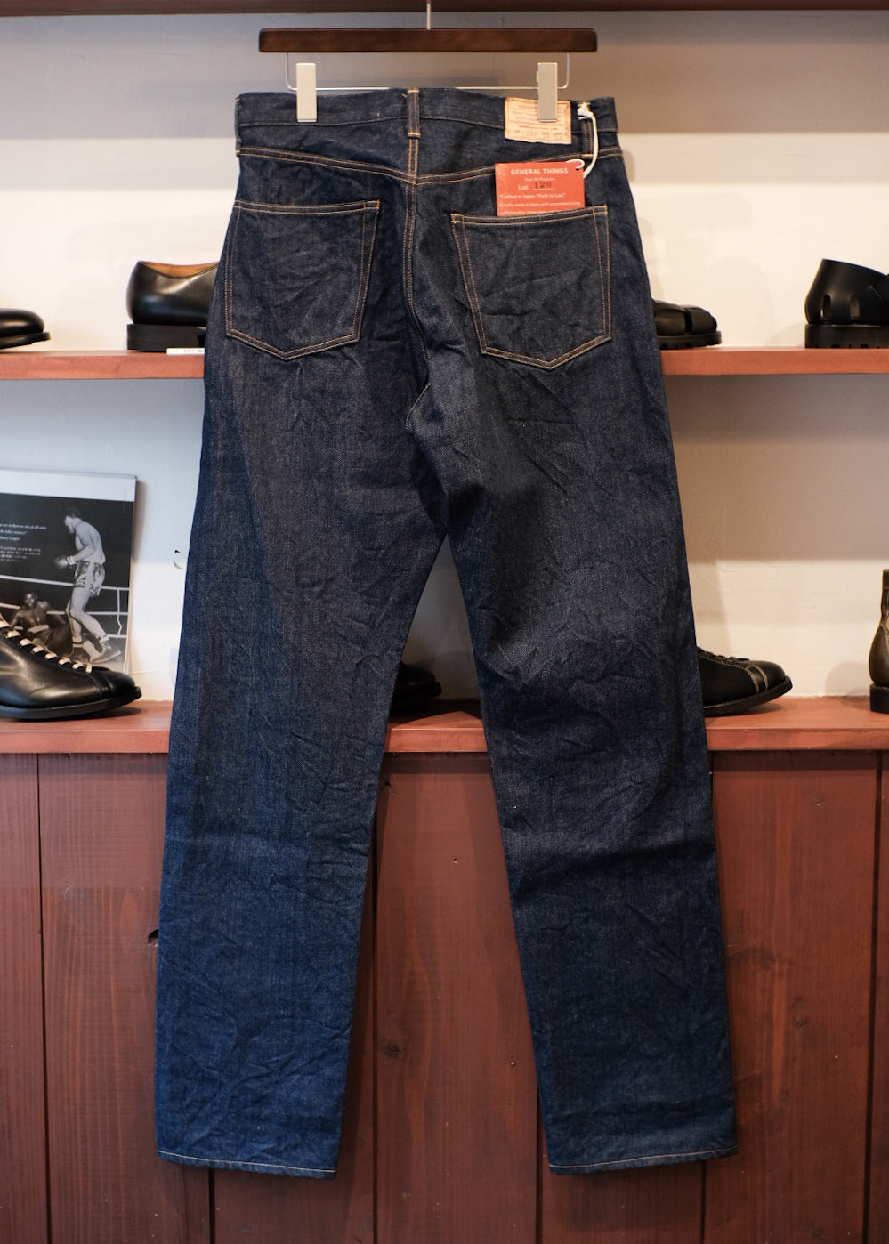 【PATHLOW】GENERAL THINGS Lot.120A / Plain Denim / Button fly Jeans Line 2 Straight