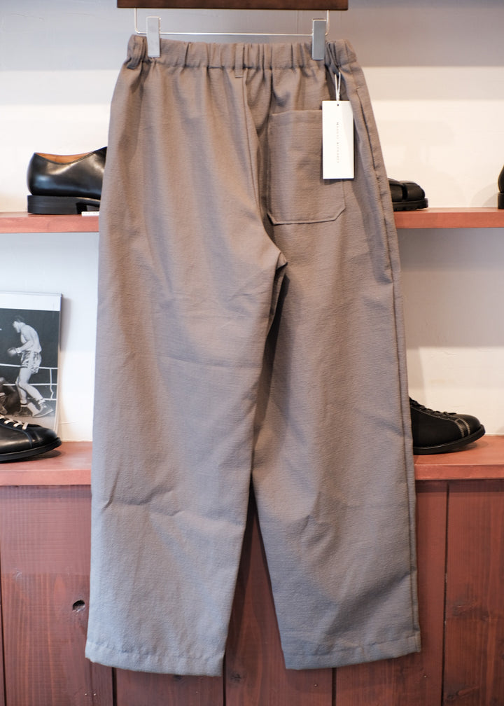 【PATHLOW】MANUAL ALPHABET RICH BUTCHER WIDE EASY PANTS GREY