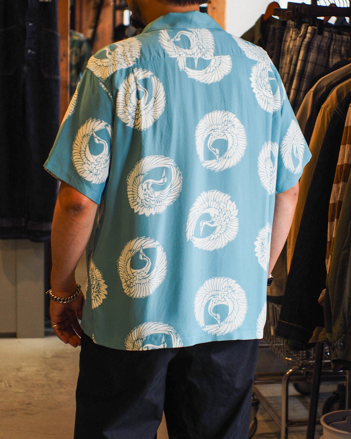 SUN SURF SS39629 RAYON HAWAIIAN SHIRT “ORIENTAL BORDER”
