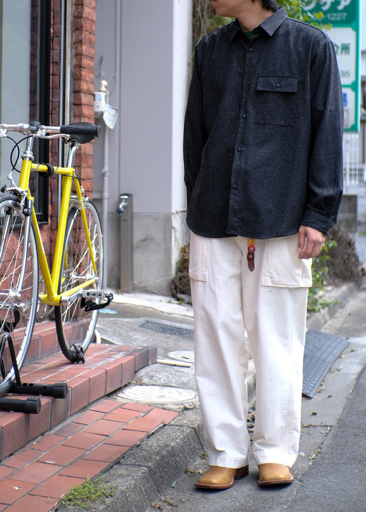 【PATHLOW】MANUAL ALPHABET WOOL R/C SHIRTS