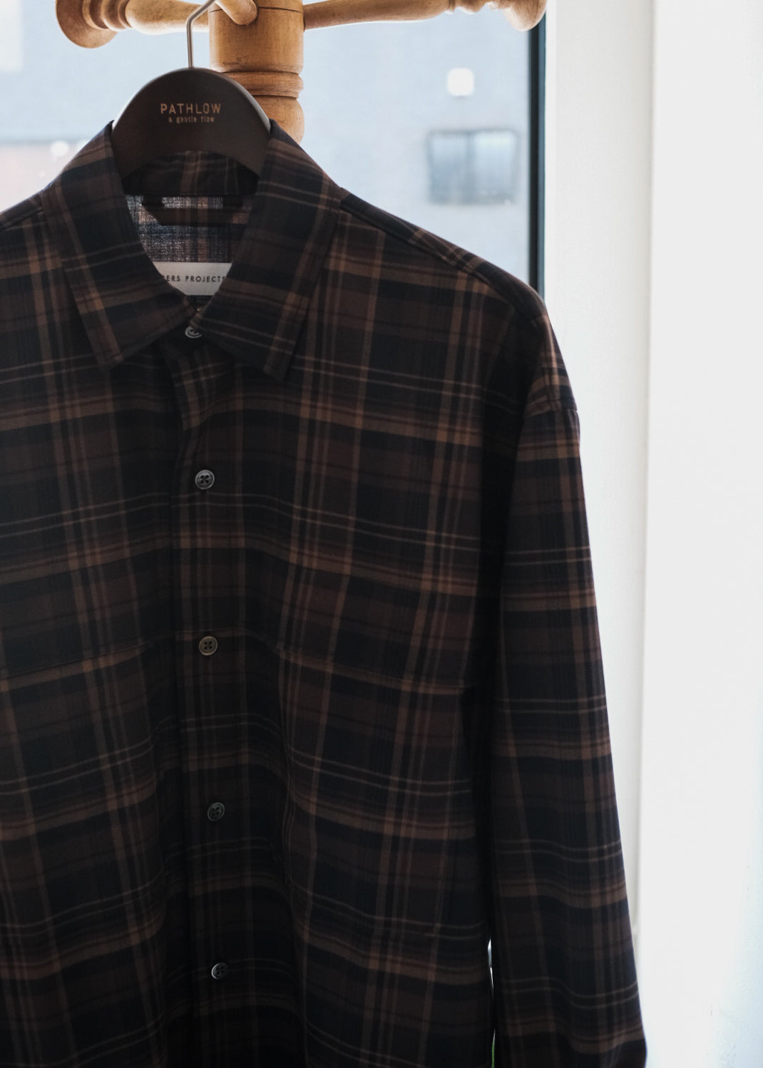 【PATHLOW】PERS PROJECTS パースプロジェクト ANDRWEW L/S SHIRTS “check”