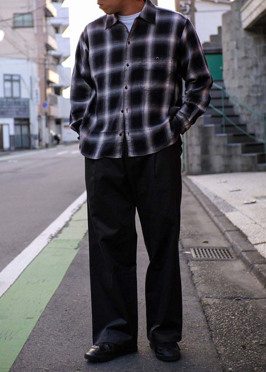 【PATHLOW】MANUAL ALPHABET OMBRE CHECK L/S SHIRTS