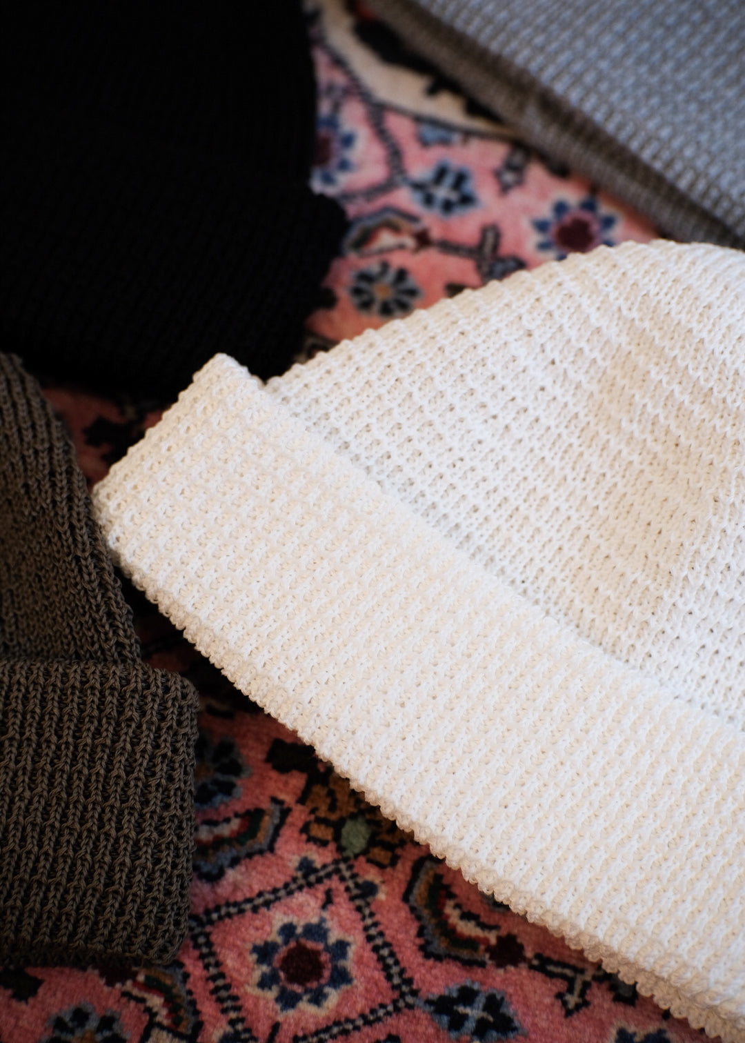 【PATHLOW】cableami  LINEN-LIKED FINISHED COTTON W/CAP