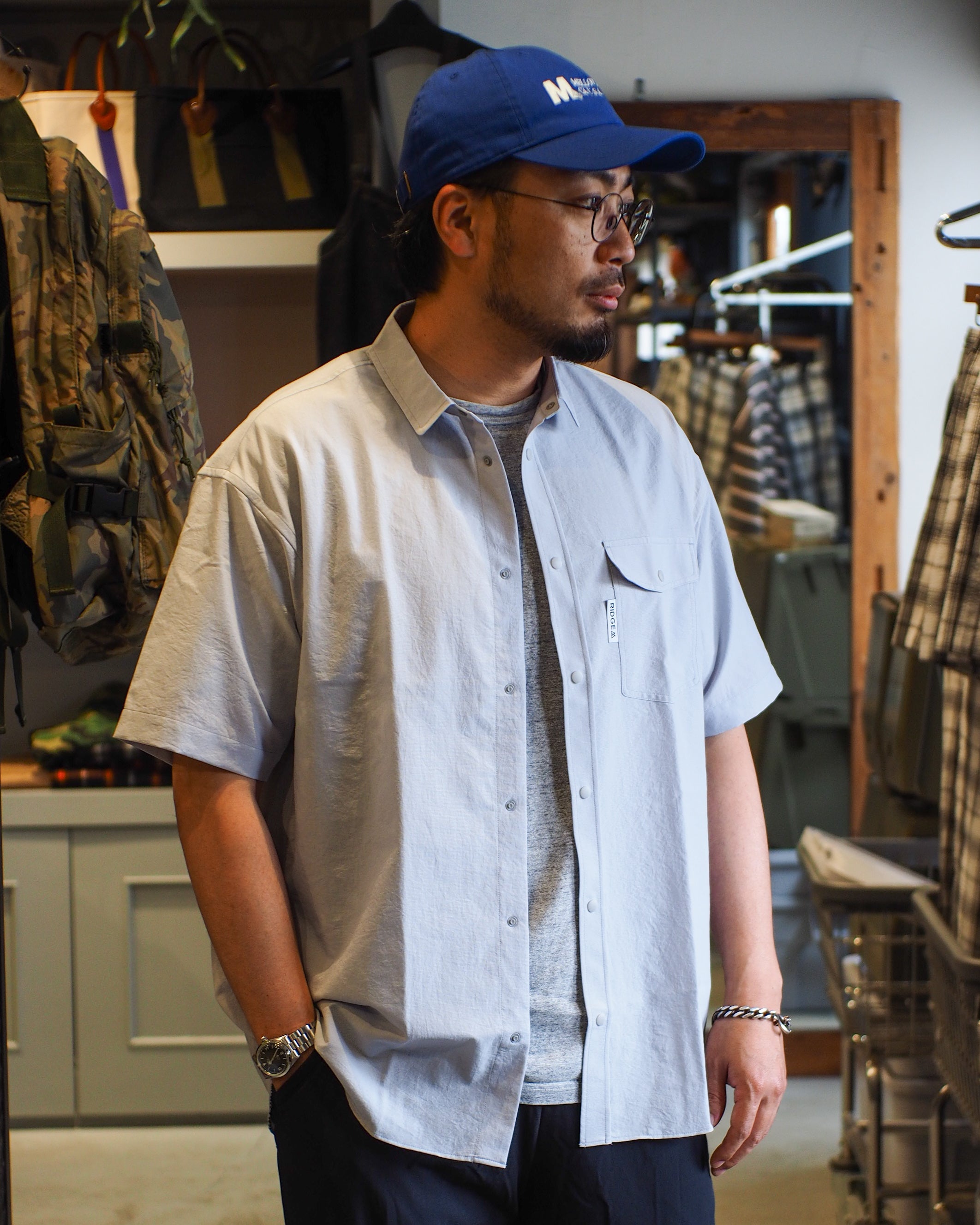 RIDGE MOUNTAIN GEAR Basic Short Sleeve Shirt｜半袖シャツ メンズ