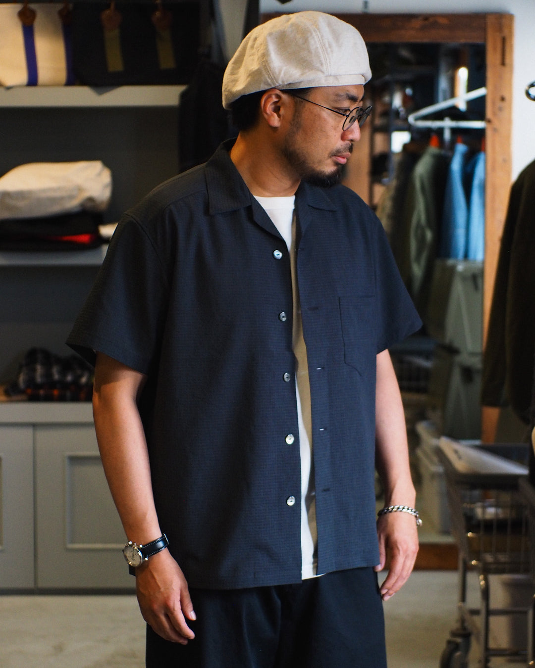 TROPHY CLOTHING "MONOCHROME" Utility S/S Shirt / TR26SS-411 Charcoal