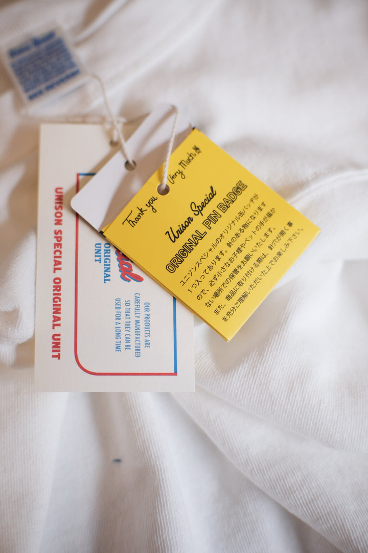 【PATHLOW】Unison Special C/R FOOTBALL TEE WHITE
