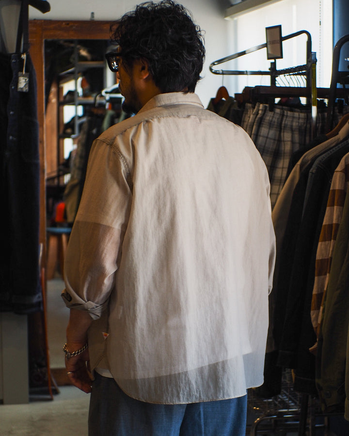 melple Logan Sheer Shirt Sand