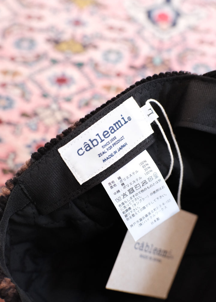 【PATHLOW】cableami 6w Bleached Corduroy CAP