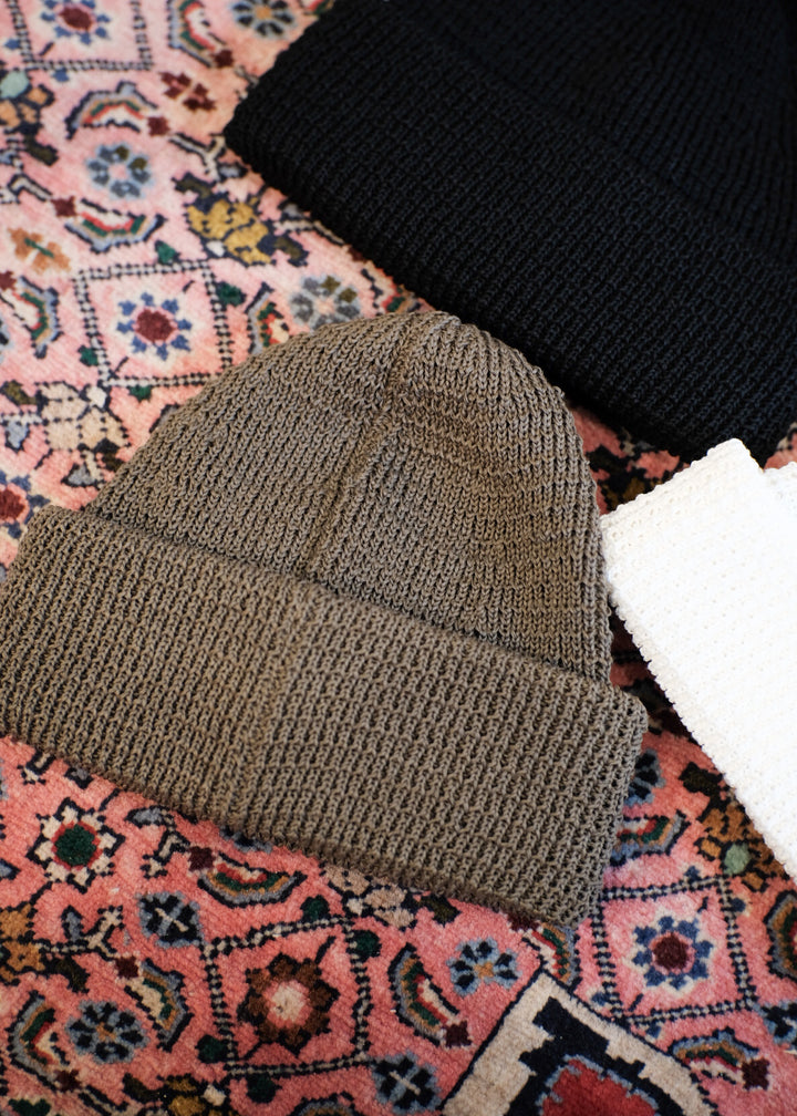 【PATHLOW】cableami  LINEN-LIKED FINISHED COTTON W/CAP