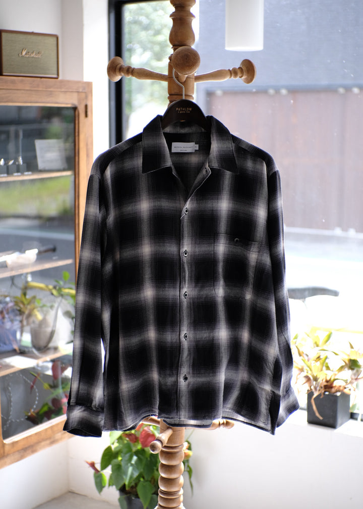 【PATHLOW】MANUAL ALPHABET OMBRE CHECK L/S SHIRTS