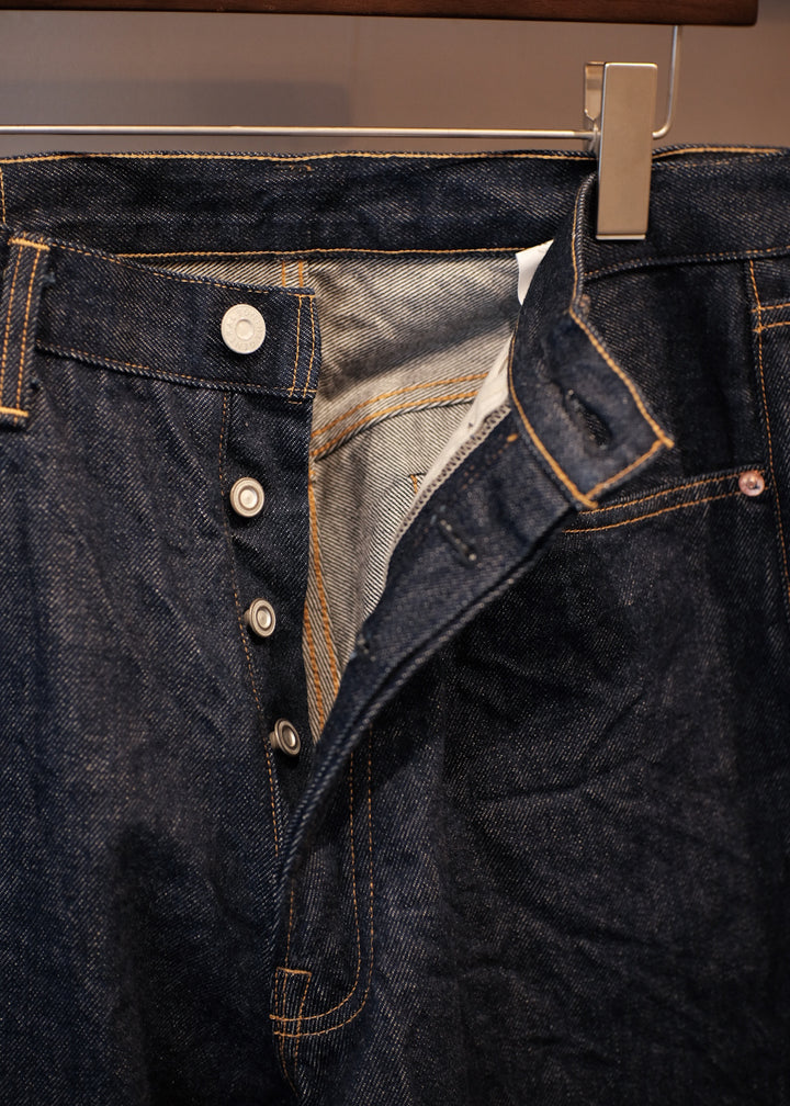 【PATHLOW】GENERAL THINGS Lot.120A / Plain Denim / Button fly Jeans Line 2 Straight