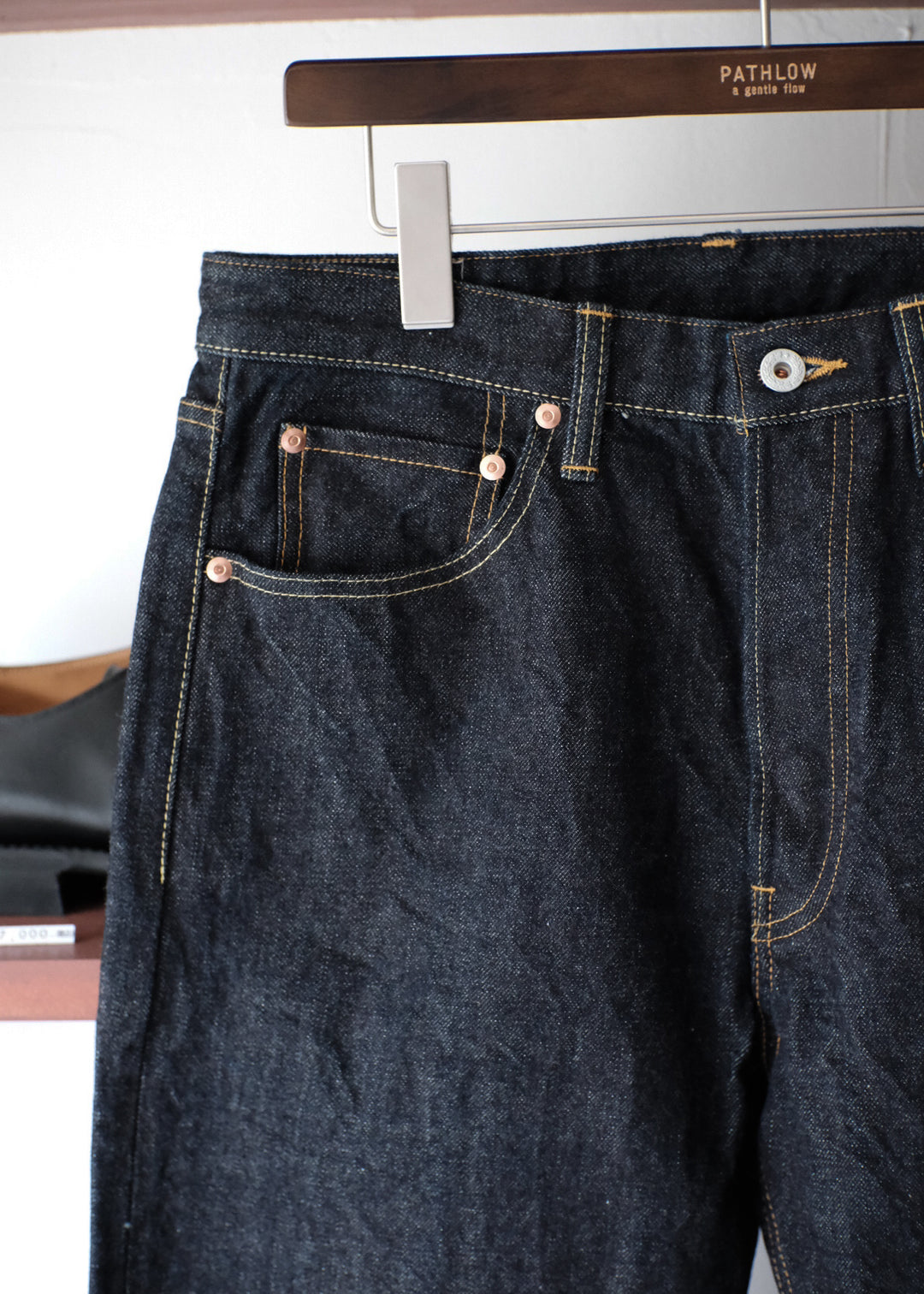 【PATHLOW】H.UNIT エイチ ユニット 生機デニム Raw denim tight straight 5P【ストレート】