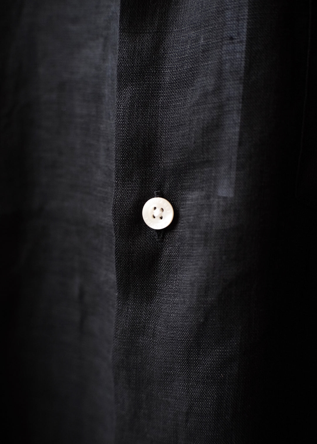 【PATHLOW】MANUAL ALPHABET 60/1 LINEN CANVAS LOOSE FIT R/C S/S SHIRTS