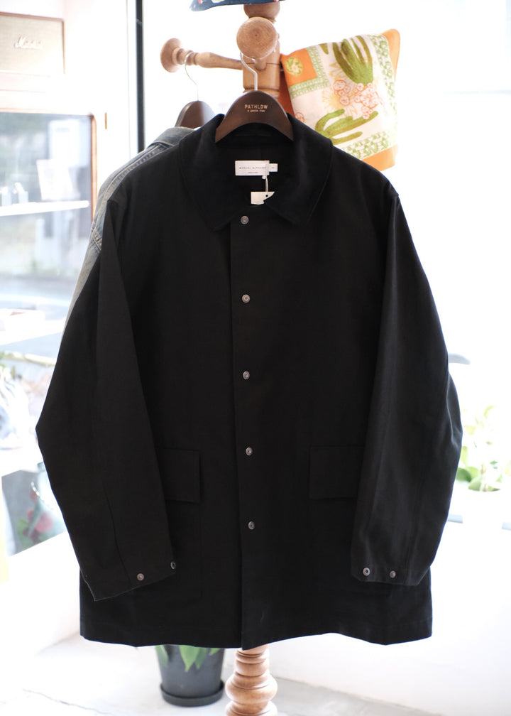 【PATHLOW】MANUAL ALPHABETCOTTON CANVAS WORK JACKET BLACK