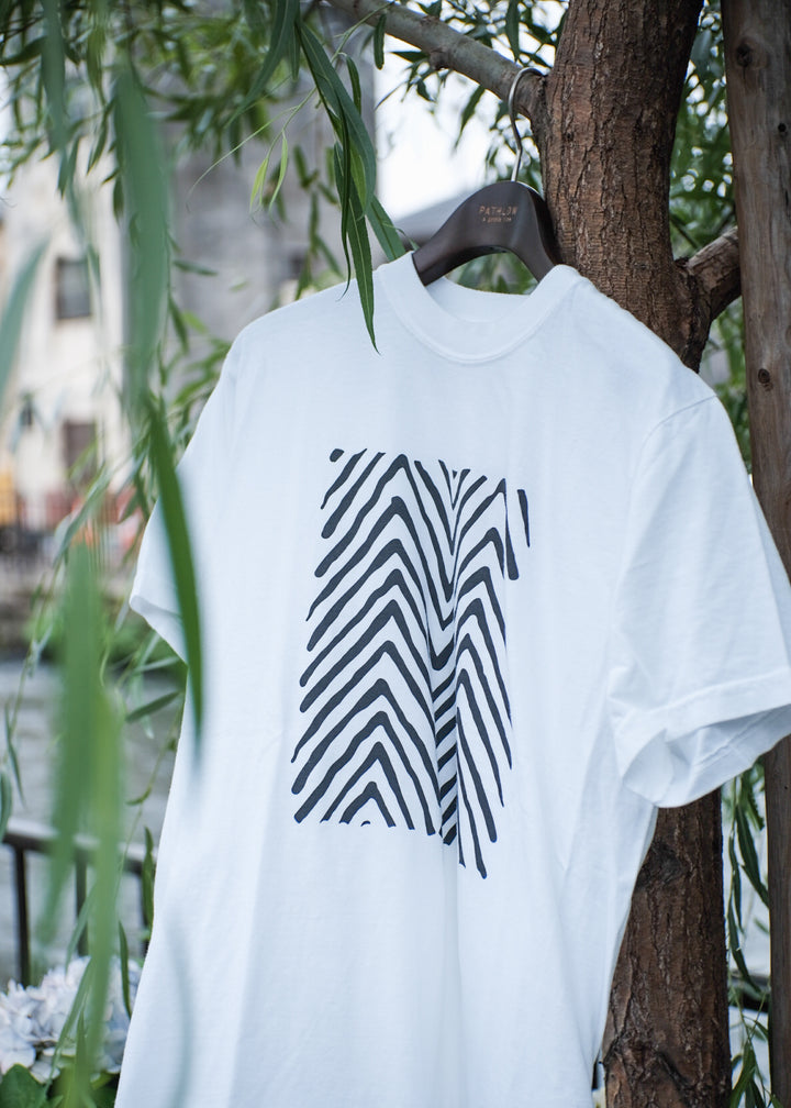【PATHLOW】PATHLOW LOGO print TEE WHITE