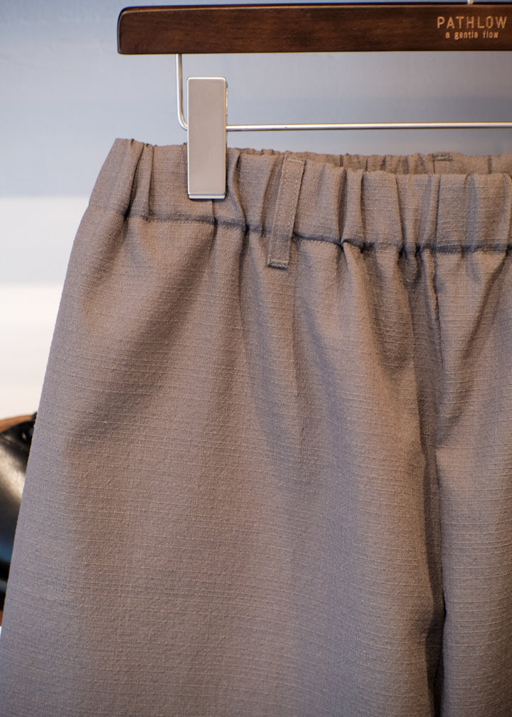 【PATHLOW】MANUAL ALPHABET RICH BUTCHER WIDE EASY PANTS GREY